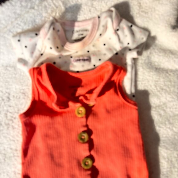 Calvin Klein 2-Piece Baby Girl Bundle -Romper + CK Polka Dot B - Picture 1 of 5
